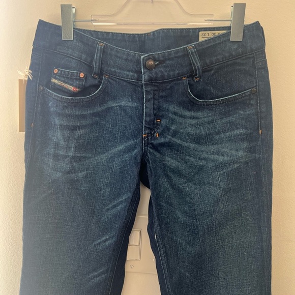 Diesel Blue Flare Wide Leg Jeans Size 30 Made in Italy Women’s jeans - Picture 16 of 16